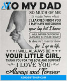 Dad Canvas To My Dad So Much Of Me Is Made From What Daughter Hands Canvas Wall Art Full Size