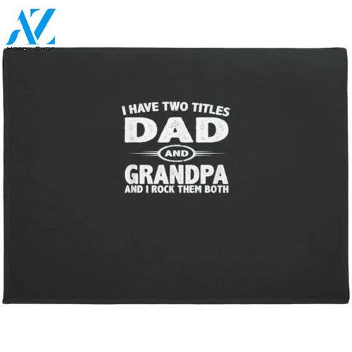 Dad For Daddy Doormat Floor Rug Housewarming Gift Home Living Home Decor Funny Doormat Gift Idea