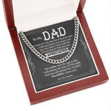 Dad My Hero Cuban Link Chain Necklace for Men