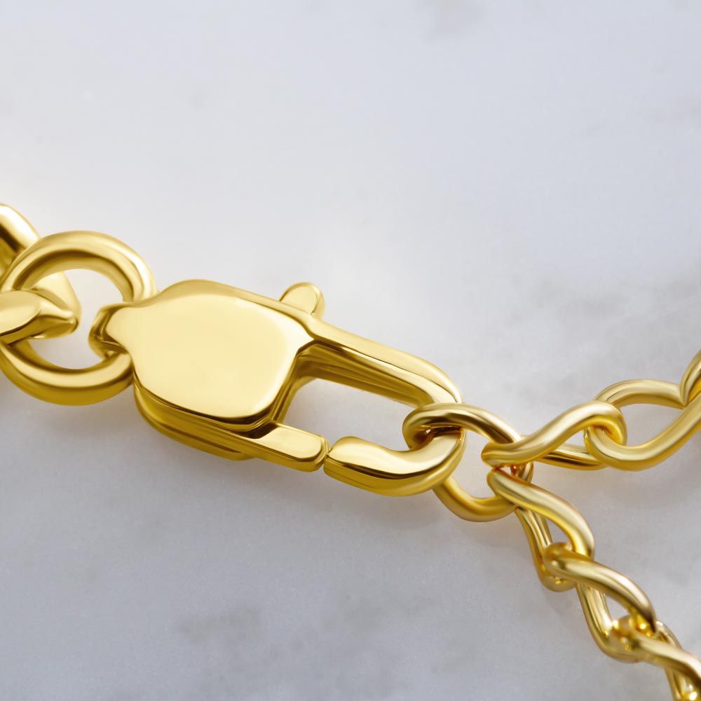 Dad My Hero Cuban Link Chain Necklace for Men