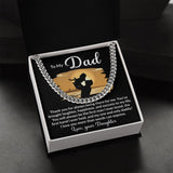 Dad My One and Only Cuban Link Chain Necklace for Men