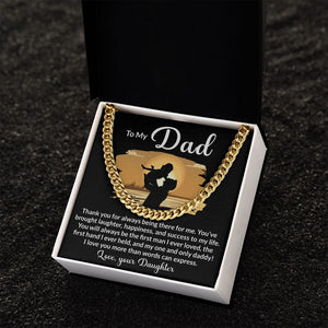 Dad My One and Only Cuban Link Chain Necklace for Men