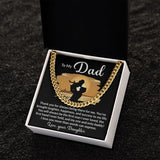 Dad My One and Only Cuban Link Chain Necklace for Men