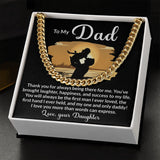 Dad My One and Only Cuban Link Chain Necklace for Men