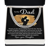 Dad My One and Only Cuban Link Chain Necklace for Men