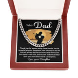Dad My One and Only Cuban Link Chain Necklace for Men