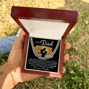 Dad My One and Only Cuban Link Chain Necklace for Men
