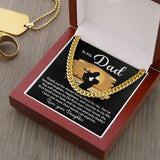 Dad My One and Only Cuban Link Chain Necklace for Men