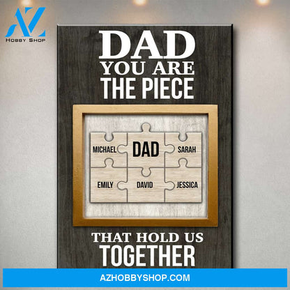 Dad Puzzle Premium Canvas