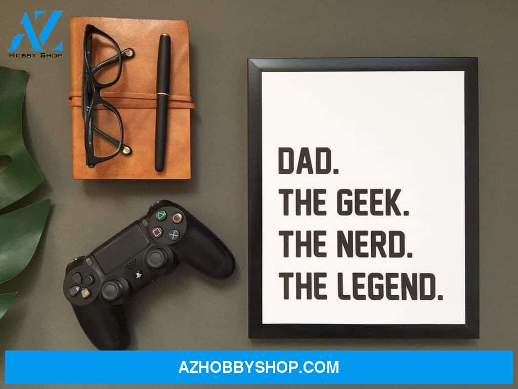 Dad the Geek Canvas And Poster, Wall Decor Visual Art, Gift Father's Day