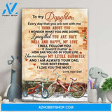 Dad to Daughter - I pray that you are safe, well and happy - Family Portrait Canvas Prints, Wall Art