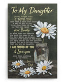 Dad to Daughter never forget that I love you - Poster/Canvas - Gift For Daughter