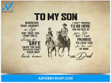 Dad To My Son Wherever Your Journey May Take You Horse Riding