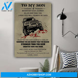 Dad To Son, You Are Braver Canvas And Poster, Wall Decor Visual Art Gift Father's Day