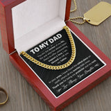 Dad You Are My Anchor Cuban Link Chain Necklace