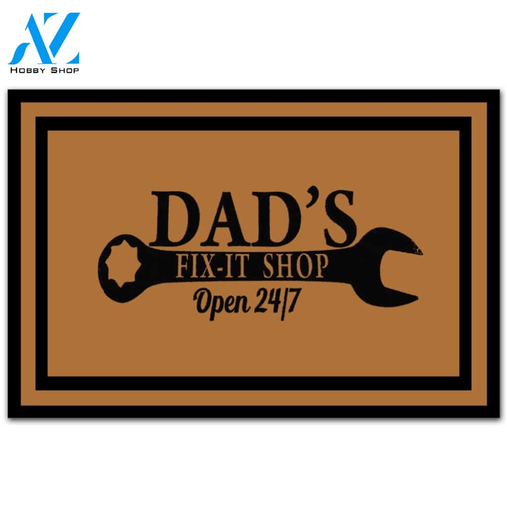 Dad's Fix - It Shop Indoor And Outdoor Doormat Warm House Gift Welcome Mat Gift For Friend Family