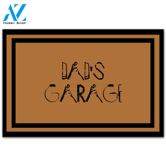 Dad's Garage Doormat Funny Welcome Mat Housewarming Gift Home Decor Funny Doormat Gift For Friend