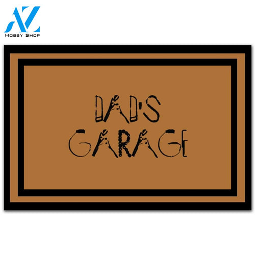 Dad's Garage Doormat Funny Welcome Mat Housewarming Gift Home Decor Funny Doormat Gift For Friend