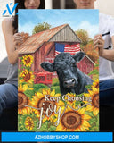 Dairy Cattle Cow Keep Choosing Joy Canvas Wall Art, Wall Decor Visual Art