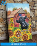 Dairy Cattle Cow Keep Choosing Joy Canvas Wall Art, Wall Decor Visual Art