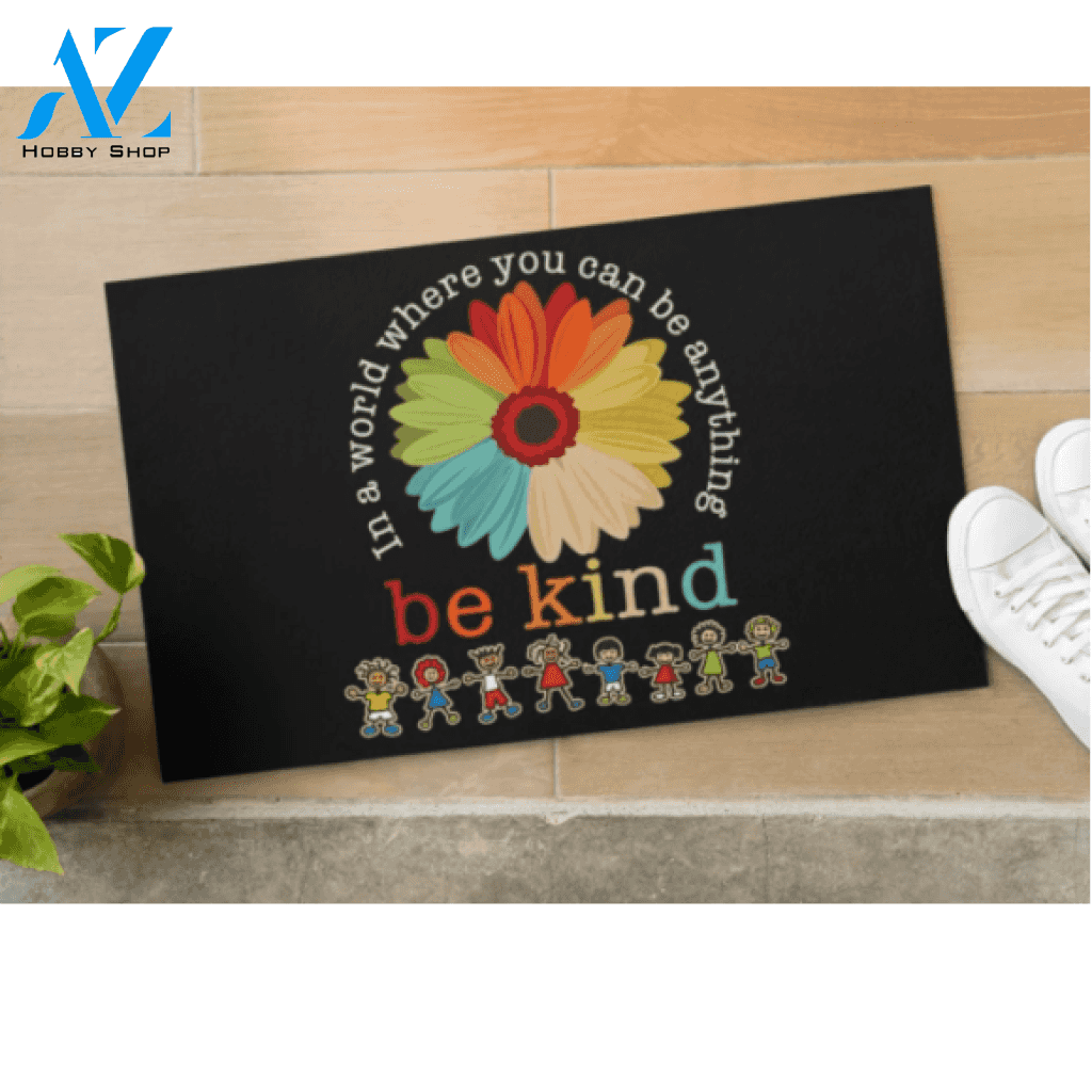 Daisy Teacher - Be Kind Classroom Funny Indoor And Outdoor Doormat Gift For Teacher Student Decor Warm House Gift Welcome Mat Back To School