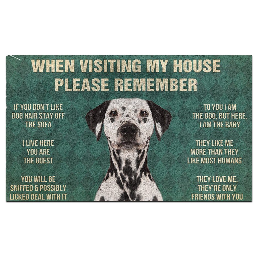 Dalmatian's Rules Doormat