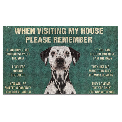 Dalmatian's Rules Doormat