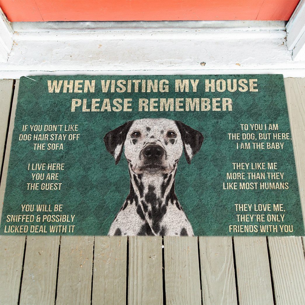 Dalmatian's Rules Doormat