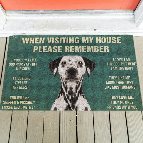Dalmatian's Rules Doormat