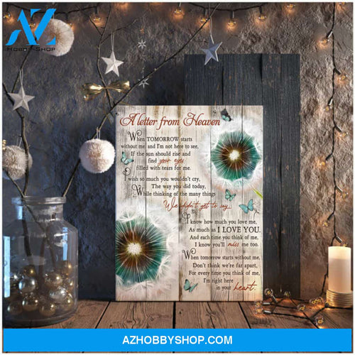 Ohcanvas Dandelion and Butterflies Canvas A letter from heaven Wall Art Decor