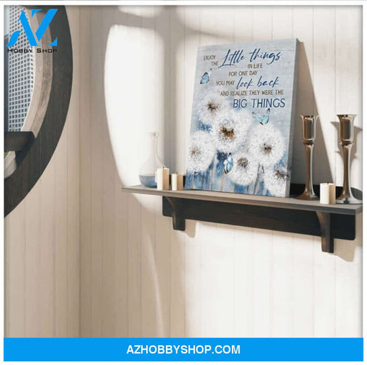 Ohcanvas Dandelion and Butterflies Canvas Enjoy the little things Wall Art Decor