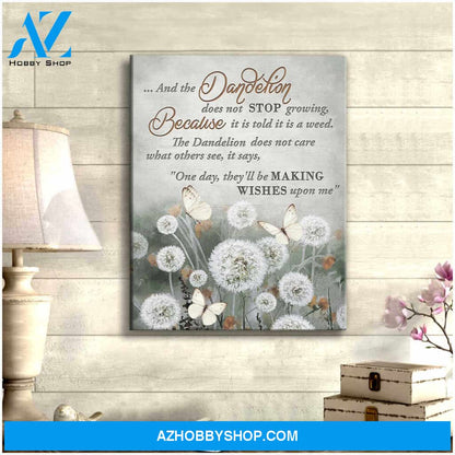 Dandelion and Butterflies Canvas Making wishes upon me Wall Art Decor
