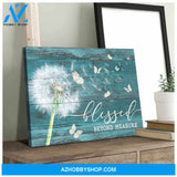 Dandelion and Butterfly Canvas Blessed Beyond Measure Wall Art Decor