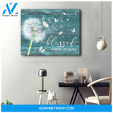 Dandelion and Butterfly Canvas Blessed Beyond Measure Wall Art Decor