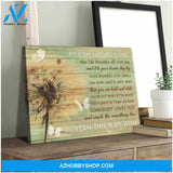 Dandelion and Butterfly Canvas My Wish For You Wall Art Decor