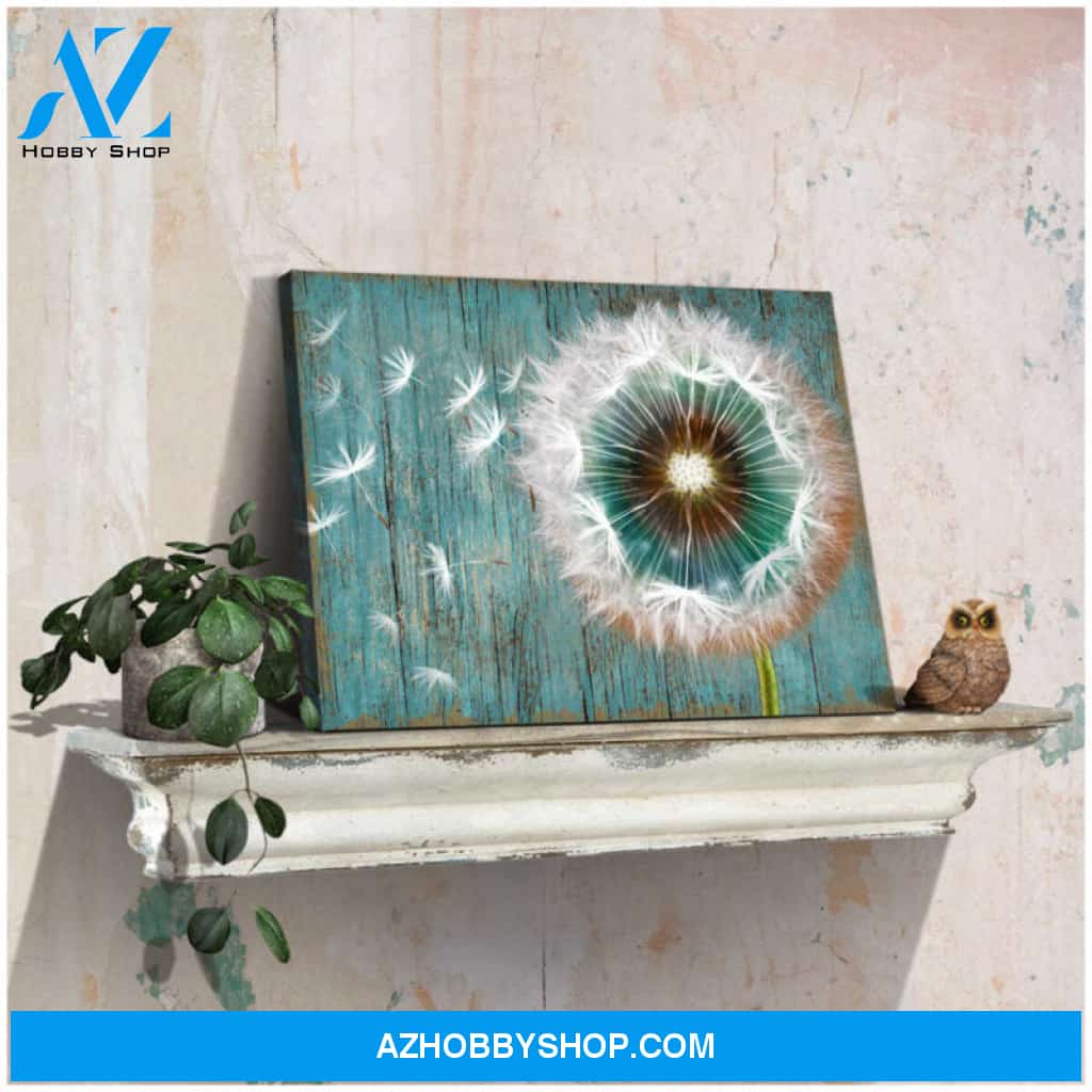Ohcanvas Dandelion Just Breathe Farm Farmhouse Canvas Wall Art Decor