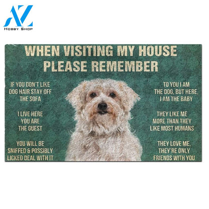 Dandie Dinmont Terrier's Rules Doormat