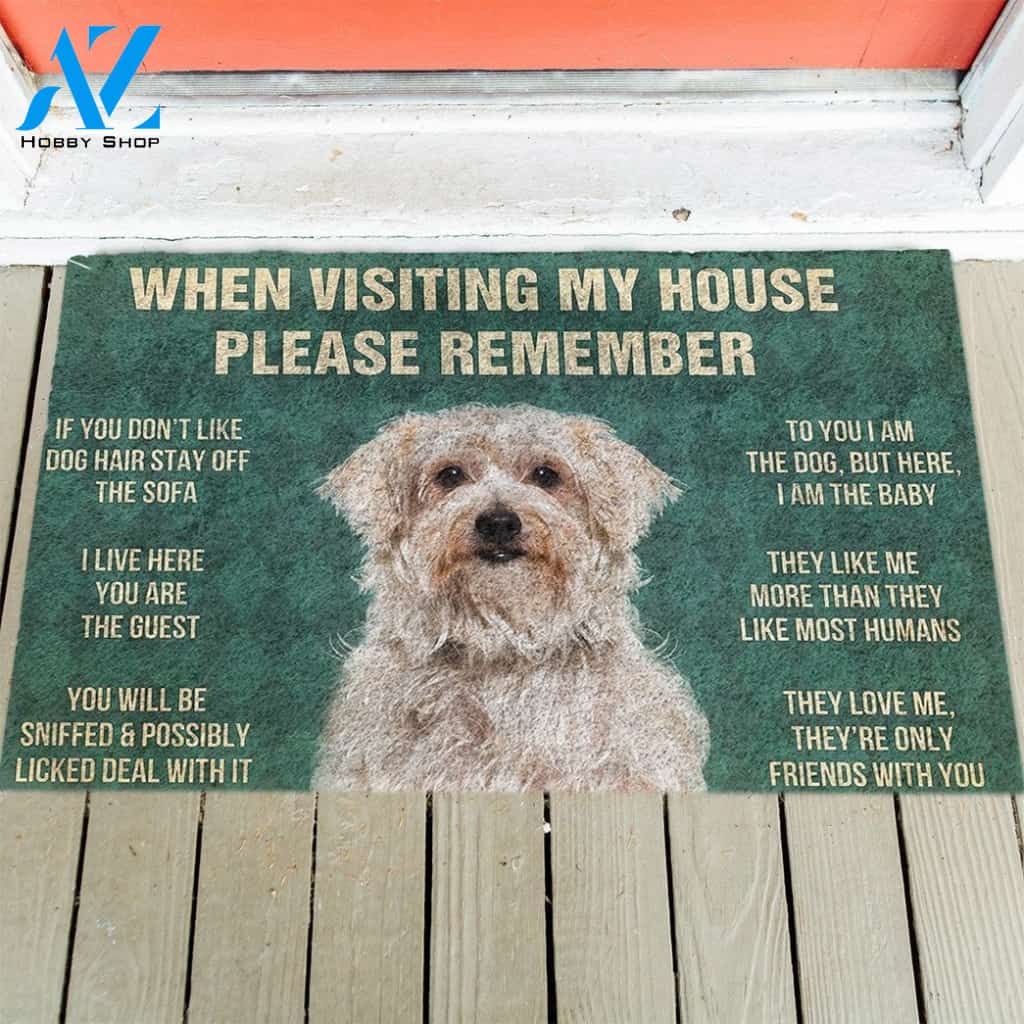 Dandie Dinmont Terrier's Rules Doormat