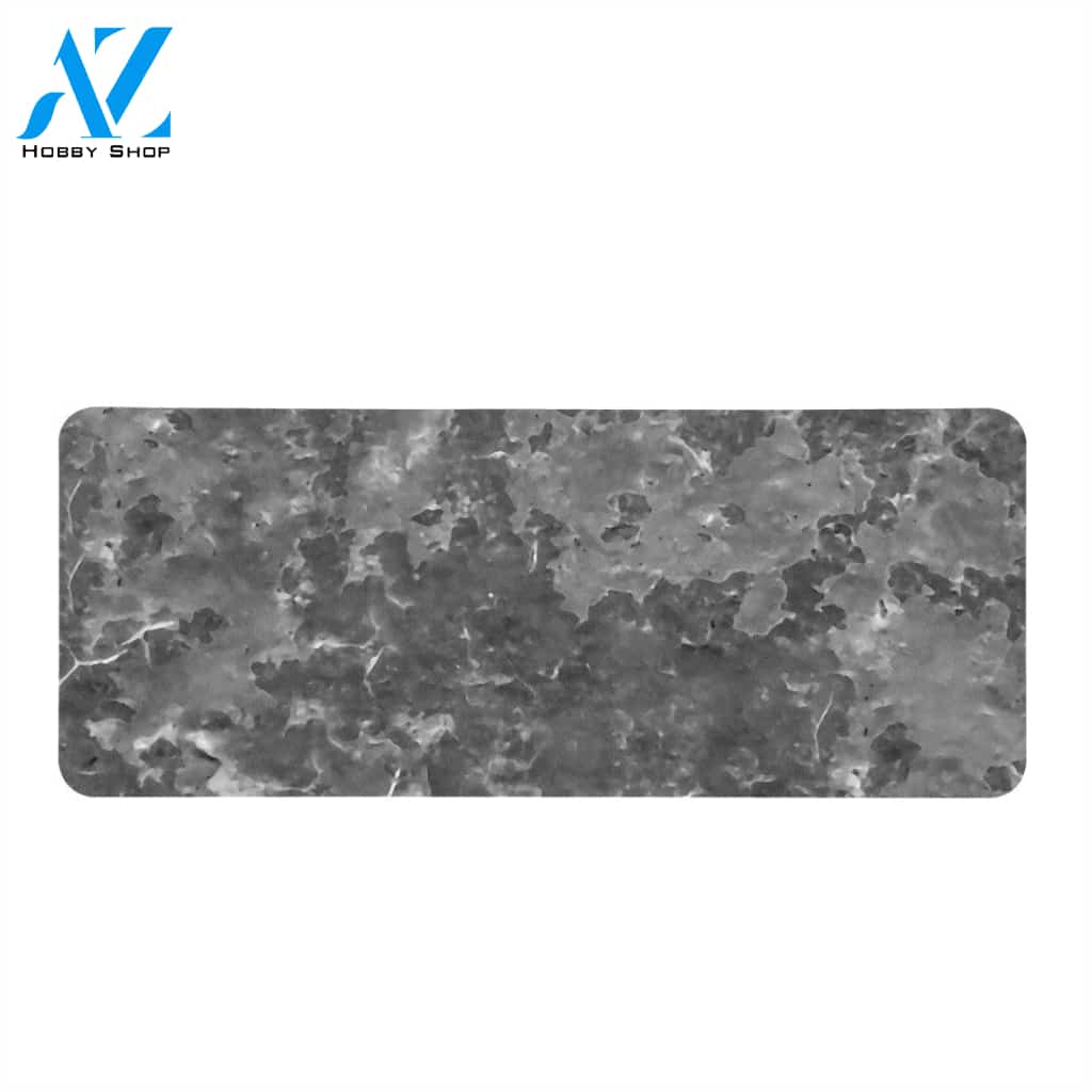 Dark Grey Abstract Grunge Design Rectangular Doormat