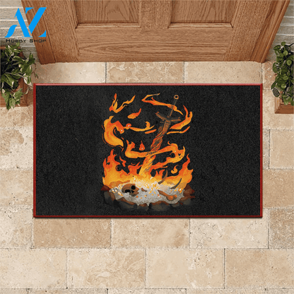 Dark Souls Doormat Bonefire | Welcome Mat | House Warming Gift