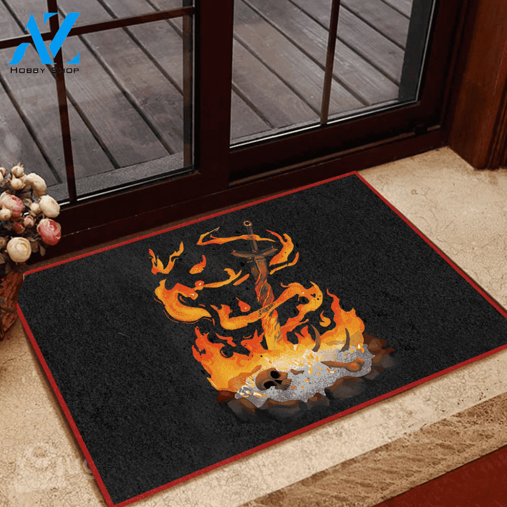 Dark Souls Doormat Bonefire | Welcome Mat | House Warming Gift