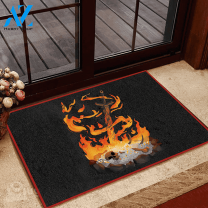 Dark Souls Doormat Bonefire | Welcome Mat | House Warming Gift