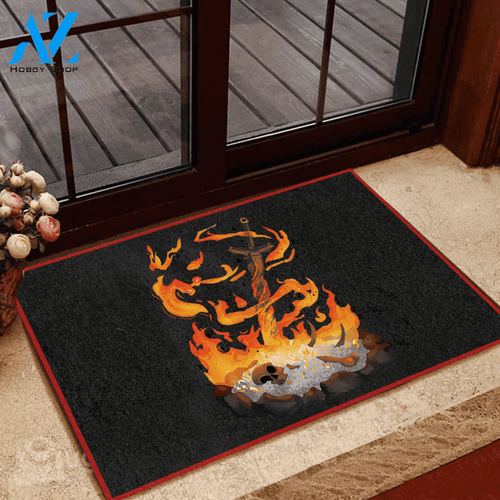 Dark Souls Doormat Bonefire | Welcome Mat | House Warming Gift