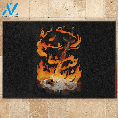 Dark Souls Doormat Bonefire | Welcome Mat | House Warming Gift