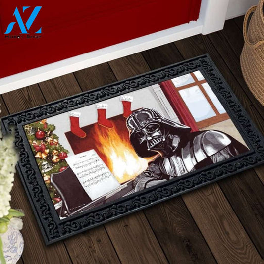 Darth Vader Home for the Holidays Doormat - 18" x 30"