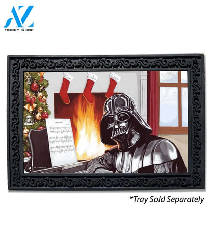 Darth Vader Home for the Holidays Doormat - 18" x 30"