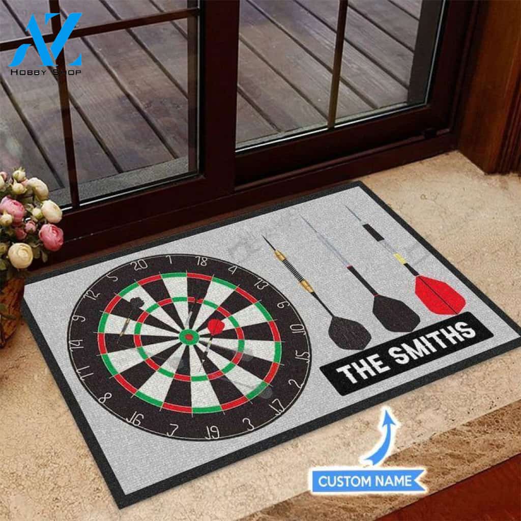 Darts Funny Unique Custom Doormat | Welcome Mat | House Warming Gift