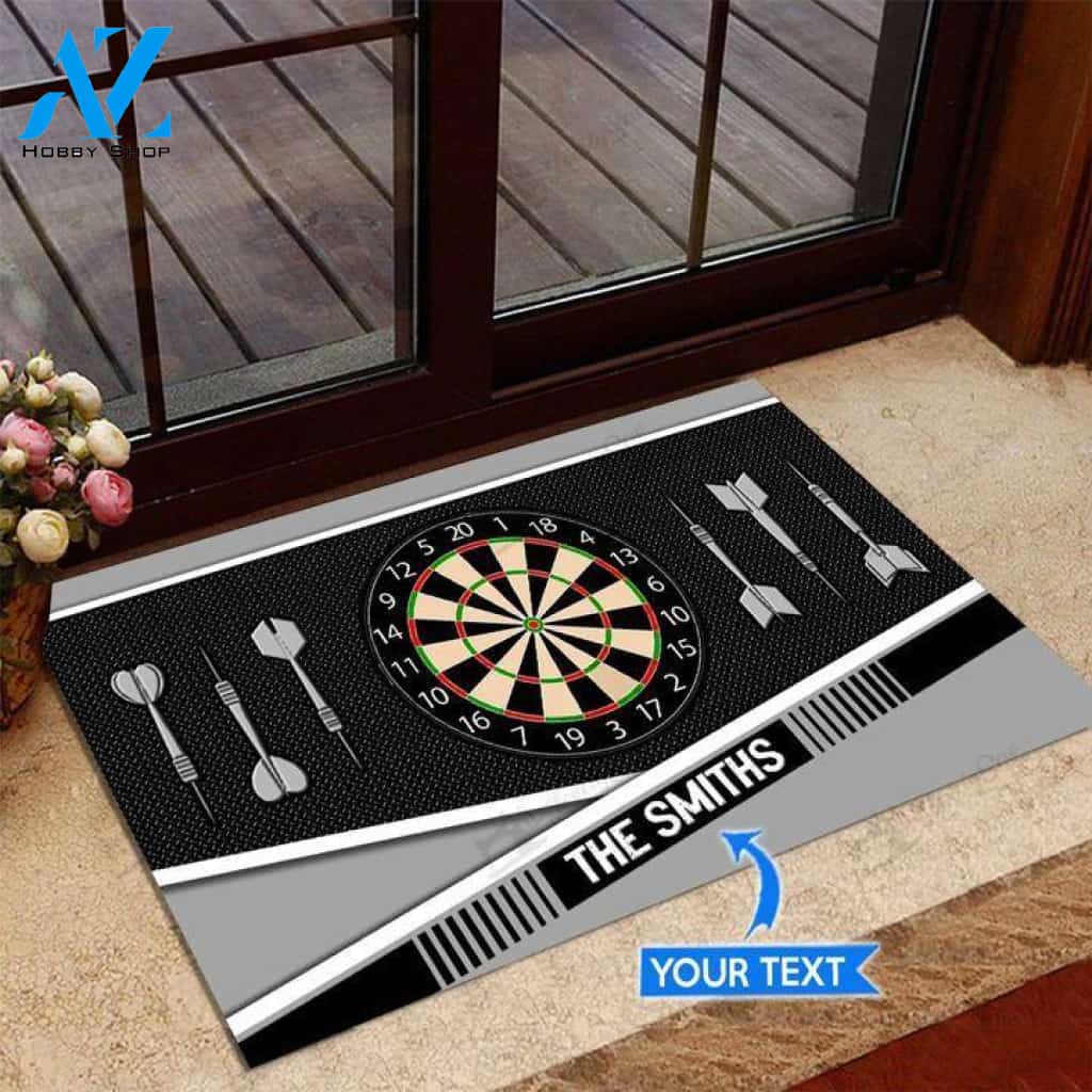 Darts Metal Pattern Custom Doormat | Welcome Mat | House Warming Gift