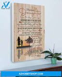 Daughter Canvas From Mom To My Precious Daughter On The Day Years Ago Mom And Daughter Heart Canvas Wall Art Full Size