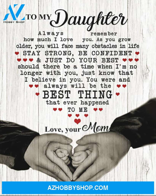 Daughter Canvas Full Size Canvas Always Remember How Much I Love